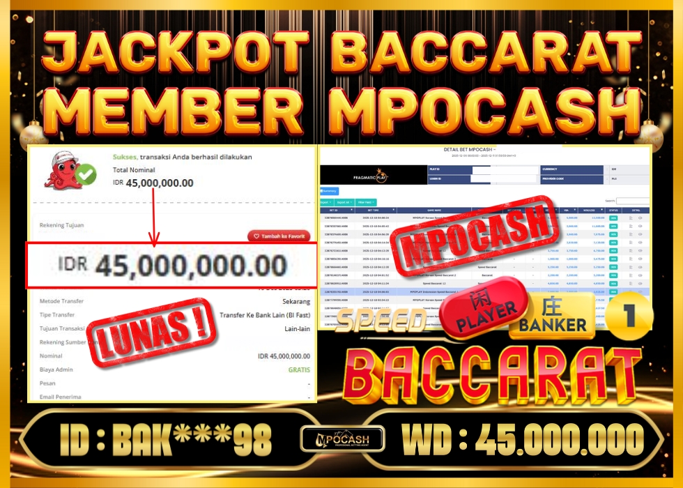 MPOCASH JACKPOT BACCARAT